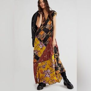 Free People Bohemian Floral Maxi Dress